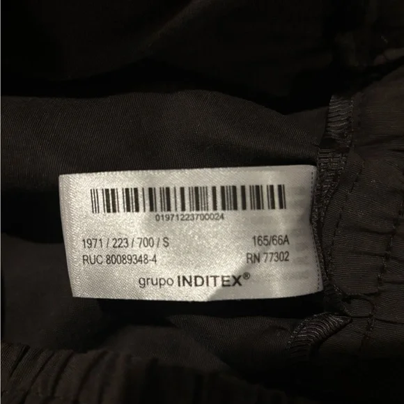 NWT Zara Bow Detail Brown Barrel Pants Sz S - Picture 10 of 12